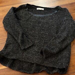 Olive & Oak Textured Charcoal Sweater